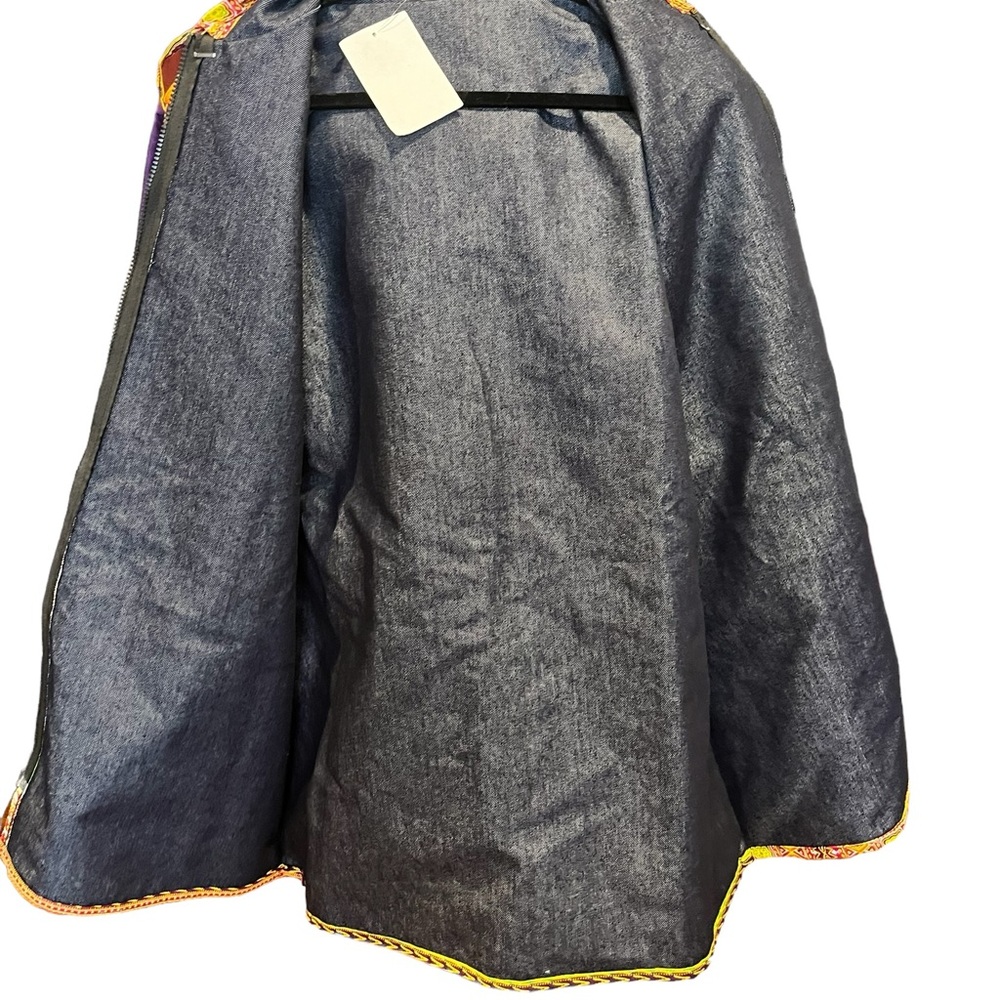 NWOT traditional African Dashiki Hoodie Jacket - Picture 7 of 9